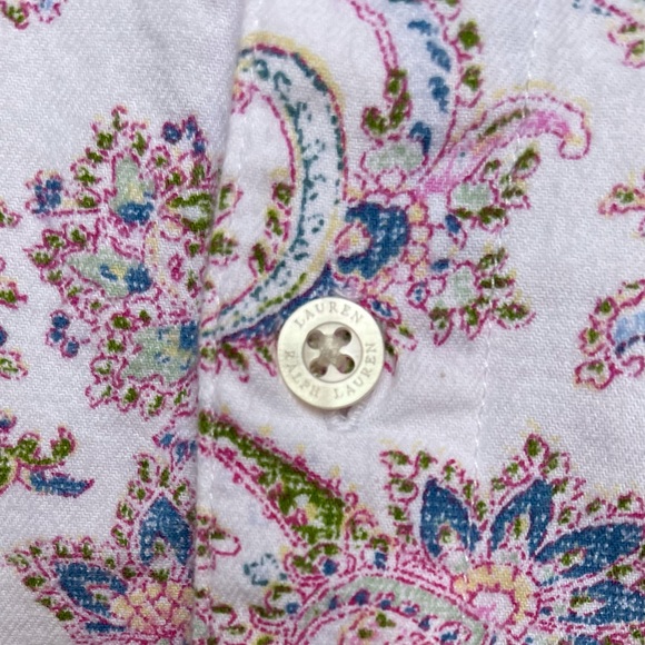 Ralph Lauren sleep shirt size Medium long sleeve flannel - Picture 6 of 8